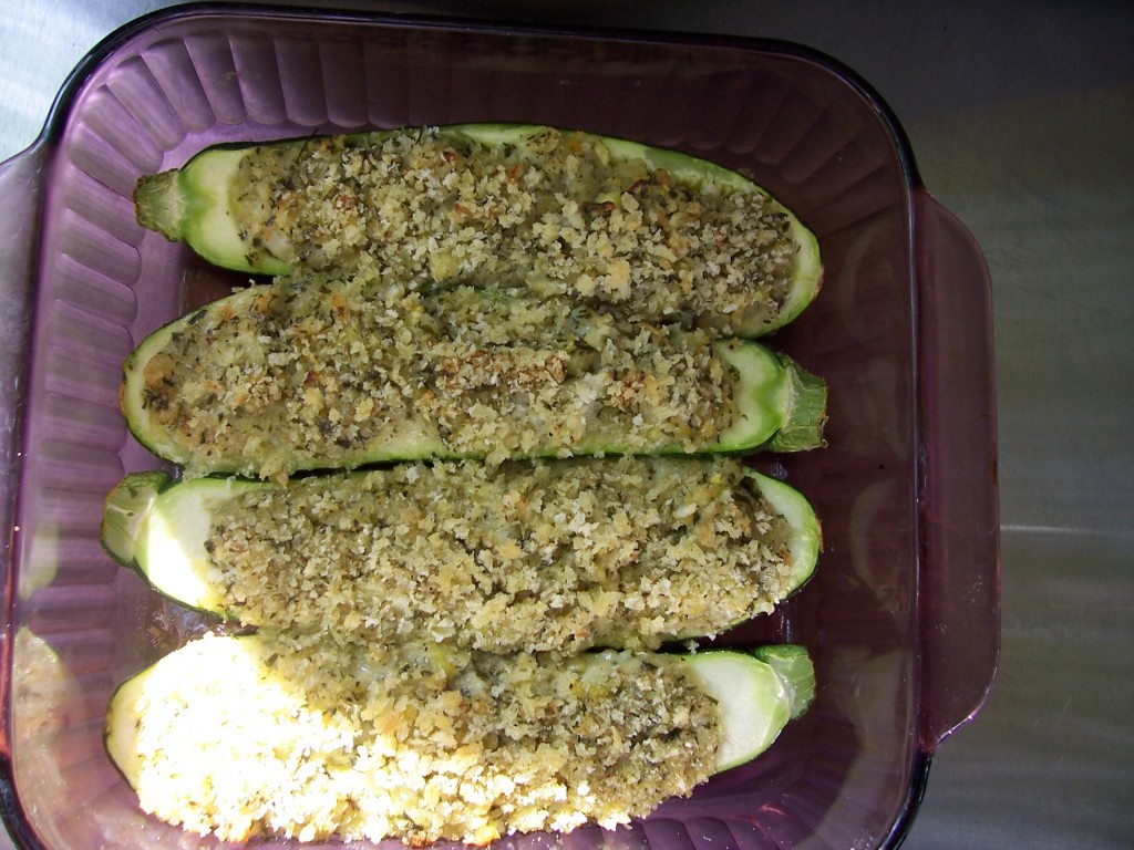 Baked Stuffed Zucchini