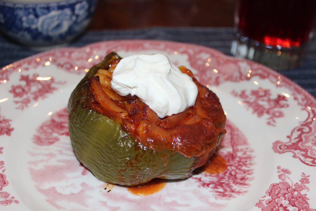 Beefaroni Stuffed Peppers