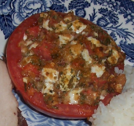 Broiled Stuffed Tomato