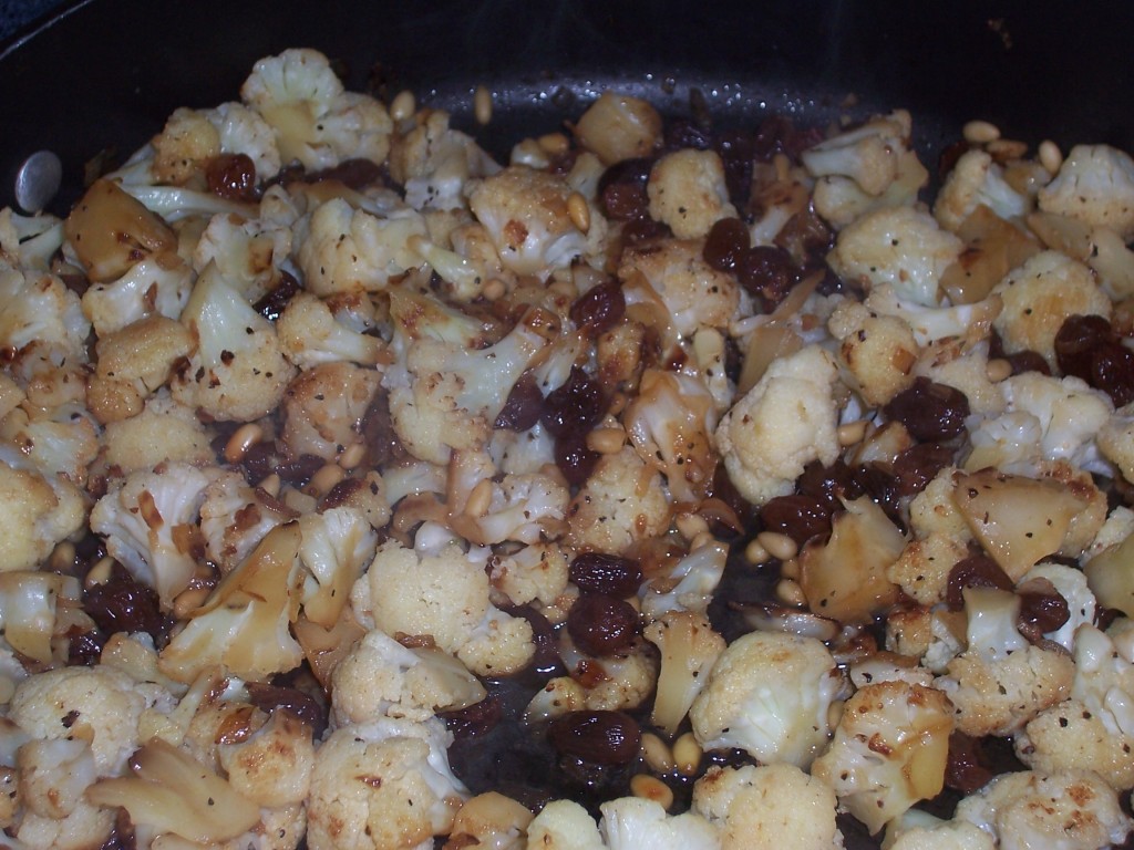 Cauliflower and Pine Nuts