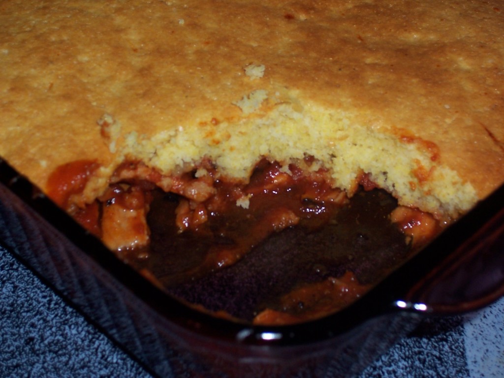 Cornbread Sloppy Joe Casserole