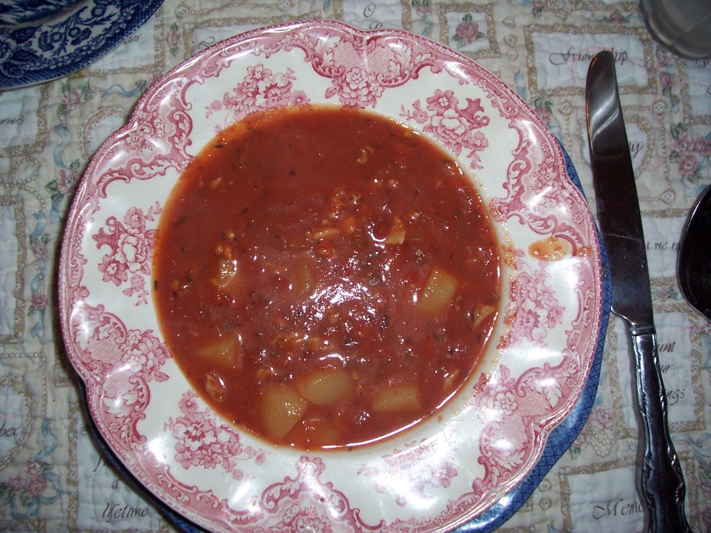 Easy Manhattan Clam Chowder