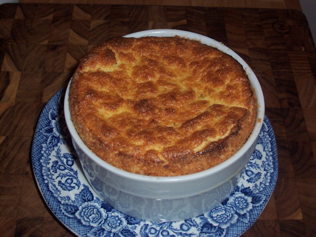 Rosemary Grits Souffle