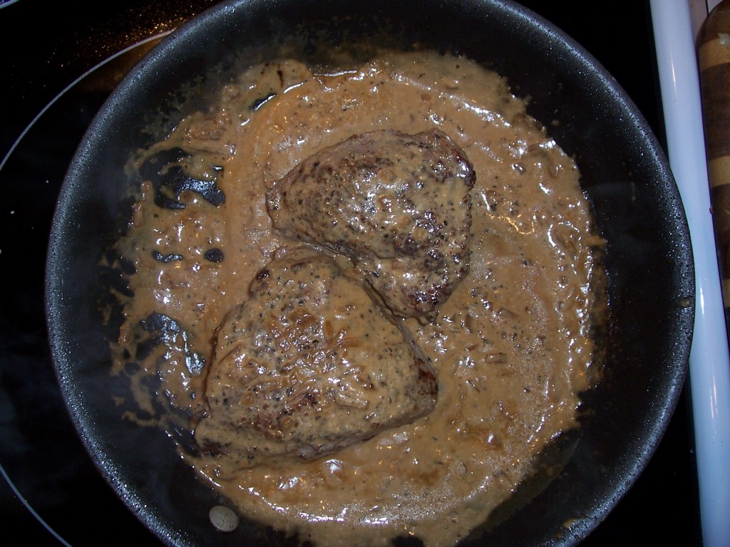 Steak Au Poivre - Pepper Steak & Cognac Sauce