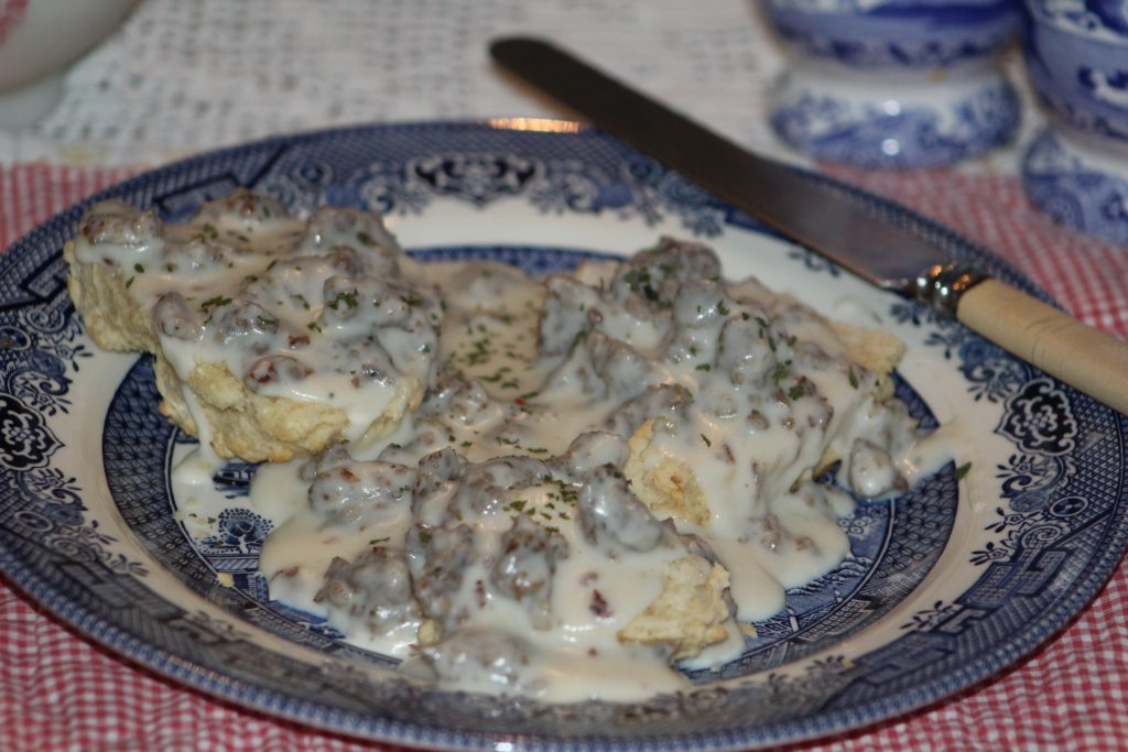 Traditional Scottish Scones and Sausage Gravy